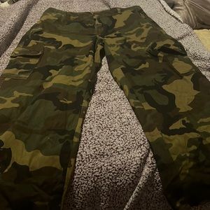 Camo wide leg trousers from Shein